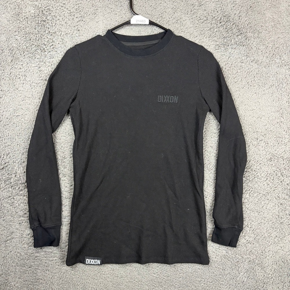 Dixxon Flannel Co Mens Small Black Thermal Long Sleeve Shirt USA Made